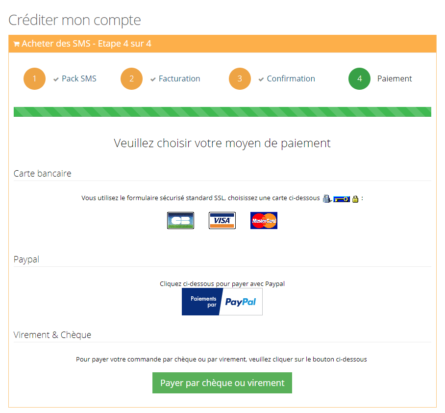 Comment acheter un pack SMS depuis la plateforme SMSFactor