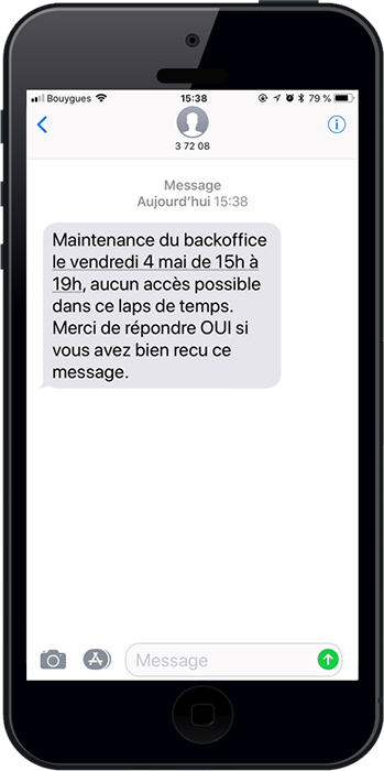 Communiquez sur votre maintenance en interne grâce au SMS professionnel