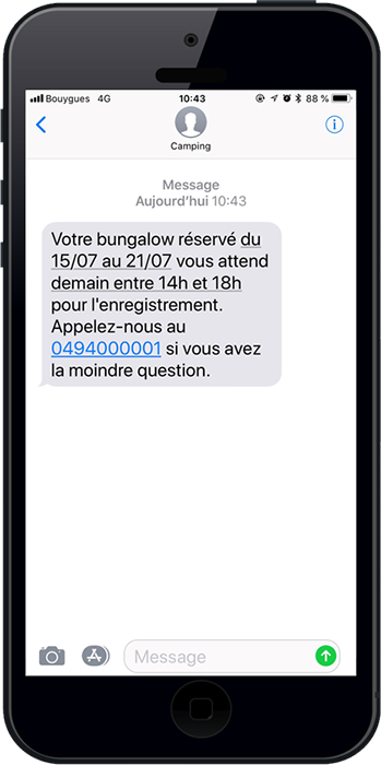 Découvrez un exemple de SMS d'alerte à envoyer pour améliorer votre service client