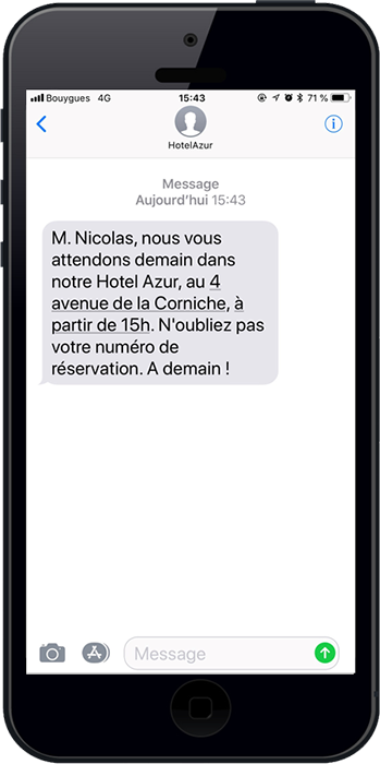 utilisez le sms d'alerte pour notifier vos clients en temps rÃ©el