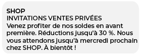 Exemple de SMS pour les soldes SMSFactor